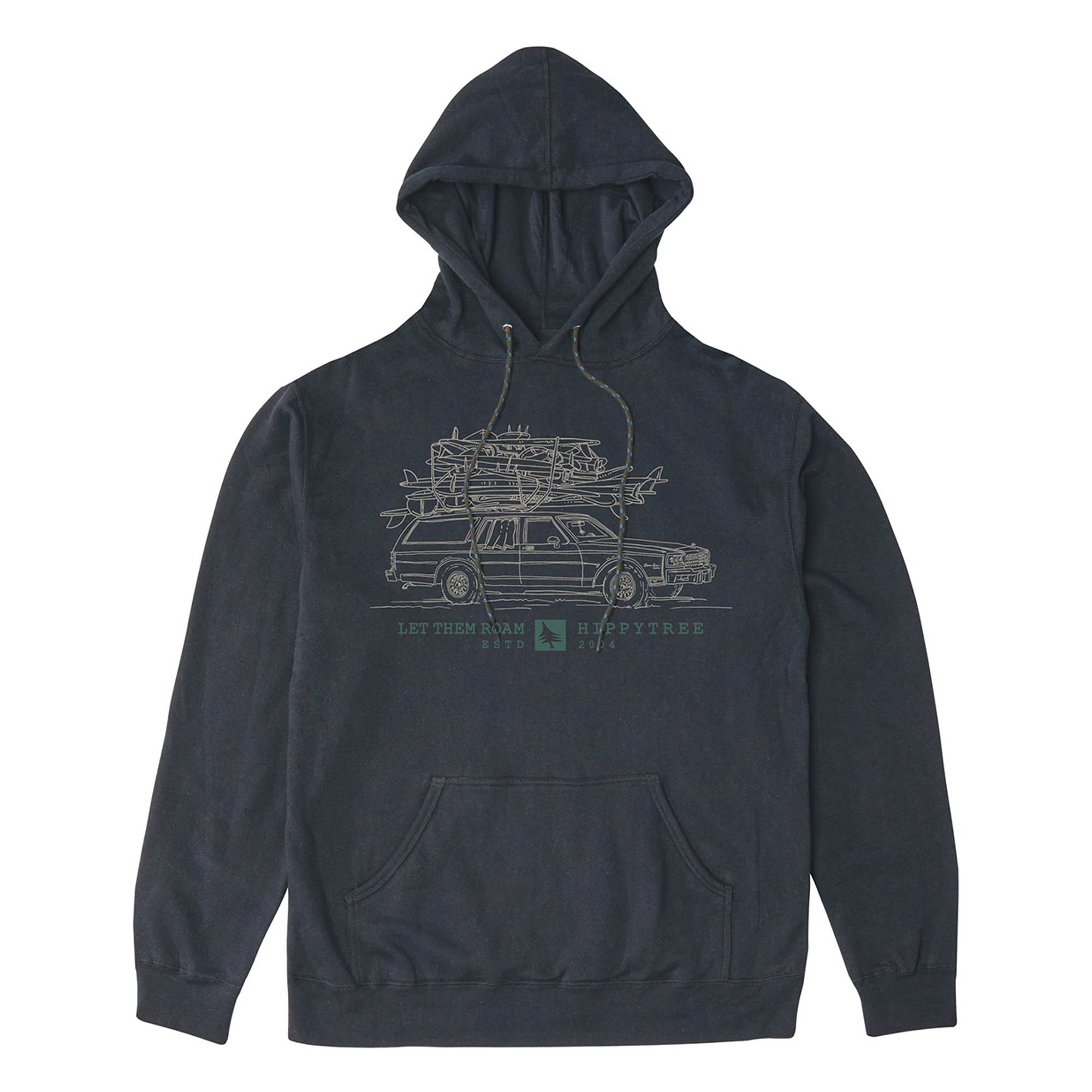 hipmswh-wag-black HIPPYTREE Sweat WAGON Hoody black