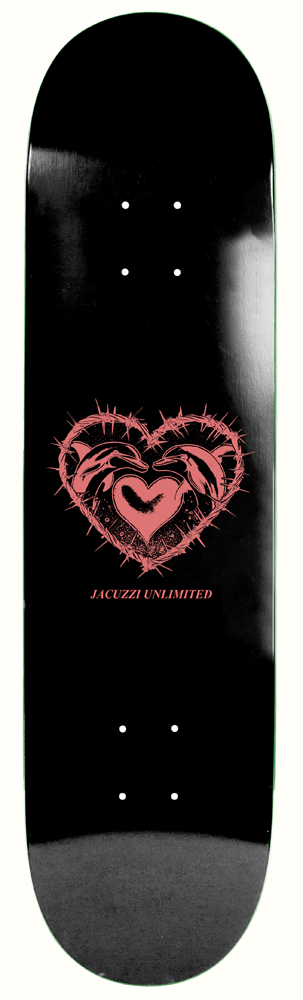 Jacuzzi Skateboard Deck Dolphin logo