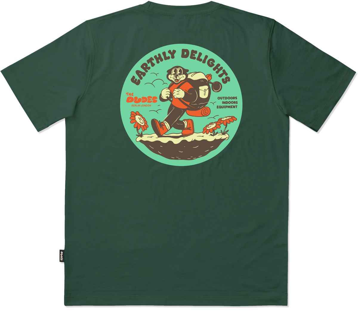 The Dudes Earthly Delights Classic T-Shirt Premium - bottle green XXL