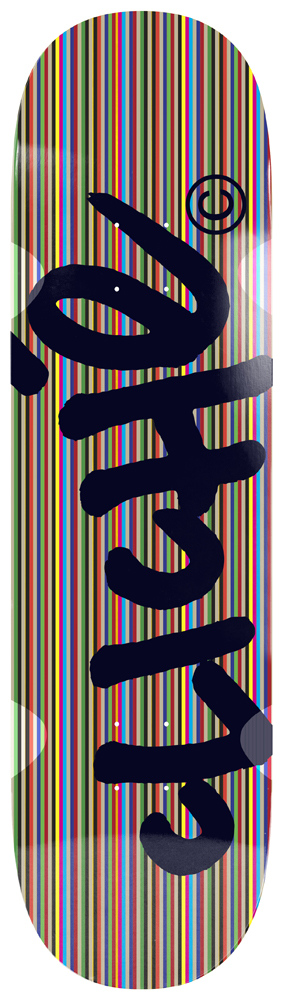 10710041-1 Heritage Skateboard Deck Cliche V-Ply Construction 8,375