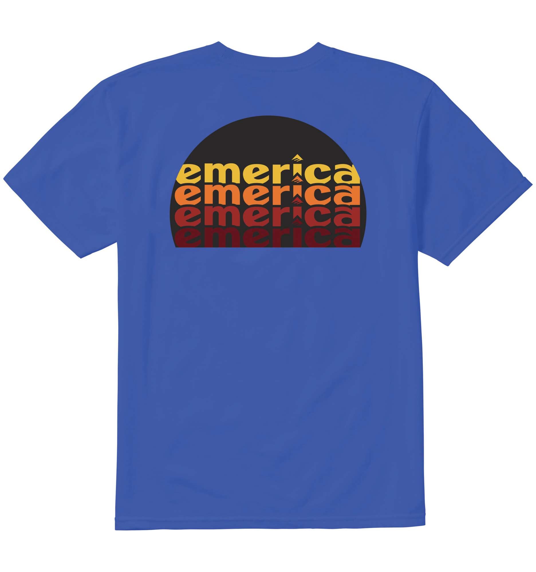 EMERICA T-Shirt HIGH NOON POCKET, royal L