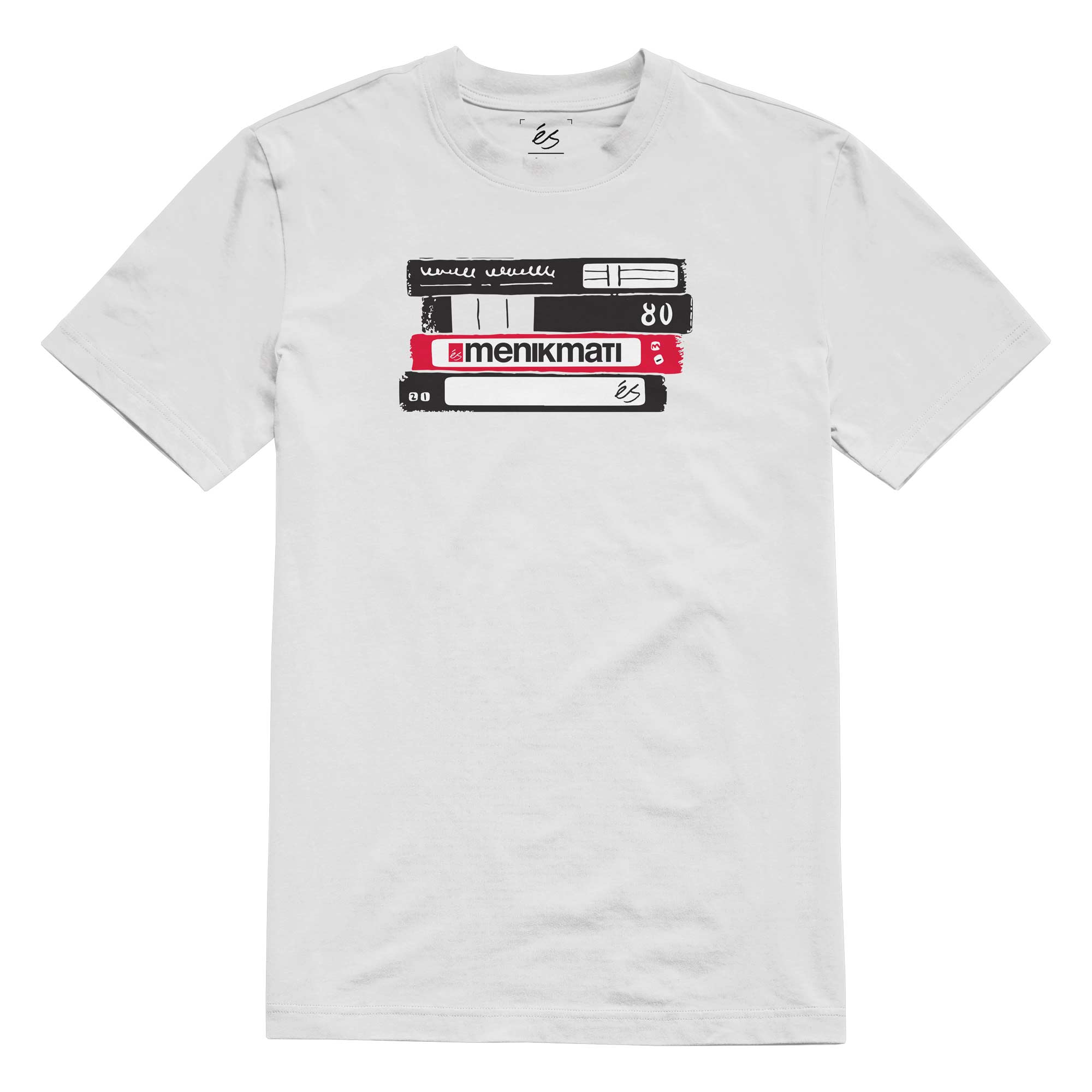 eS SKB T-Shirt VHS blanc
