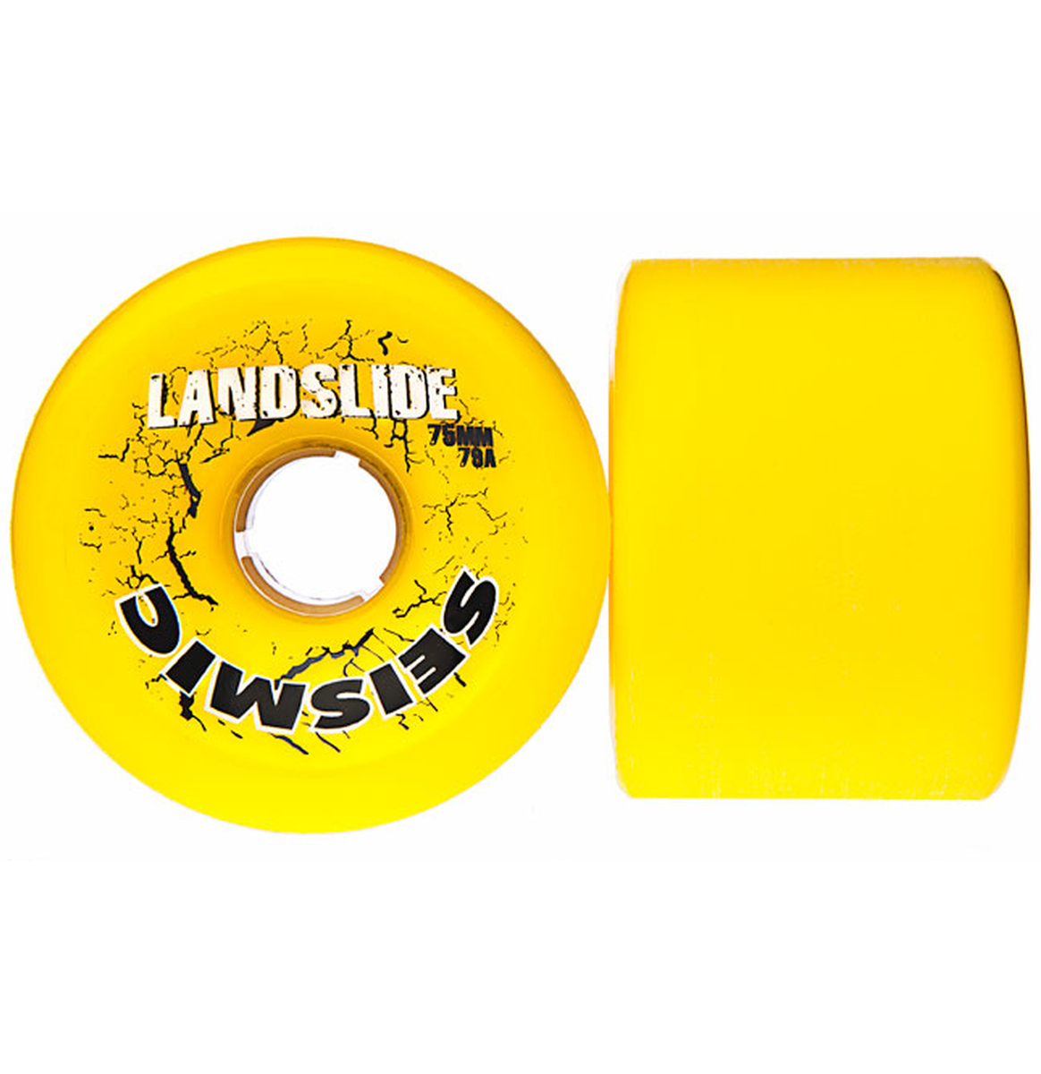 Seismic Landslide Longboard Wheels 75mm 79A Yellow