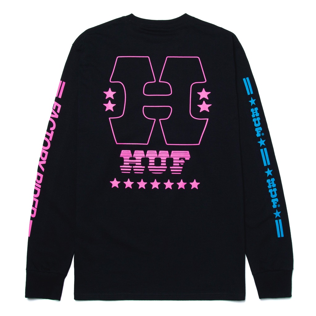 HUF Factory Rider Longsleeve - black S HUF Factory Rider Longsleeve - black S