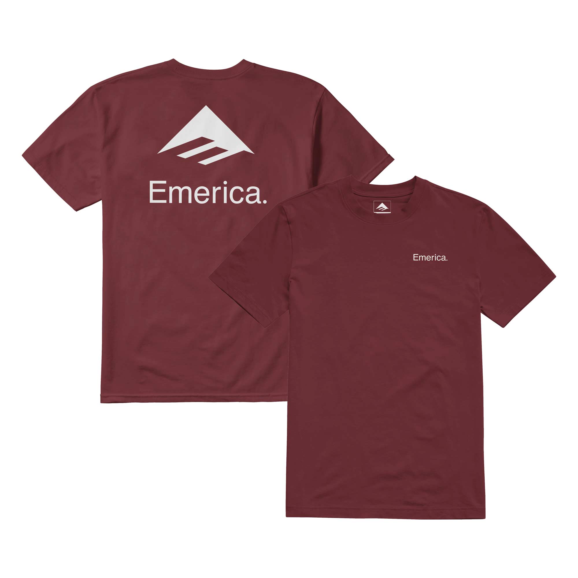 EMERICA T-Shirt LOCKUP S/S, burgundy XXL
