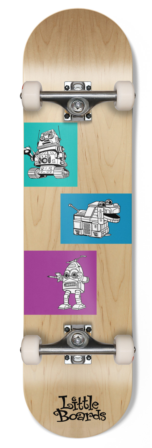 Little Boards Kinder Skateboard Robots 7.3