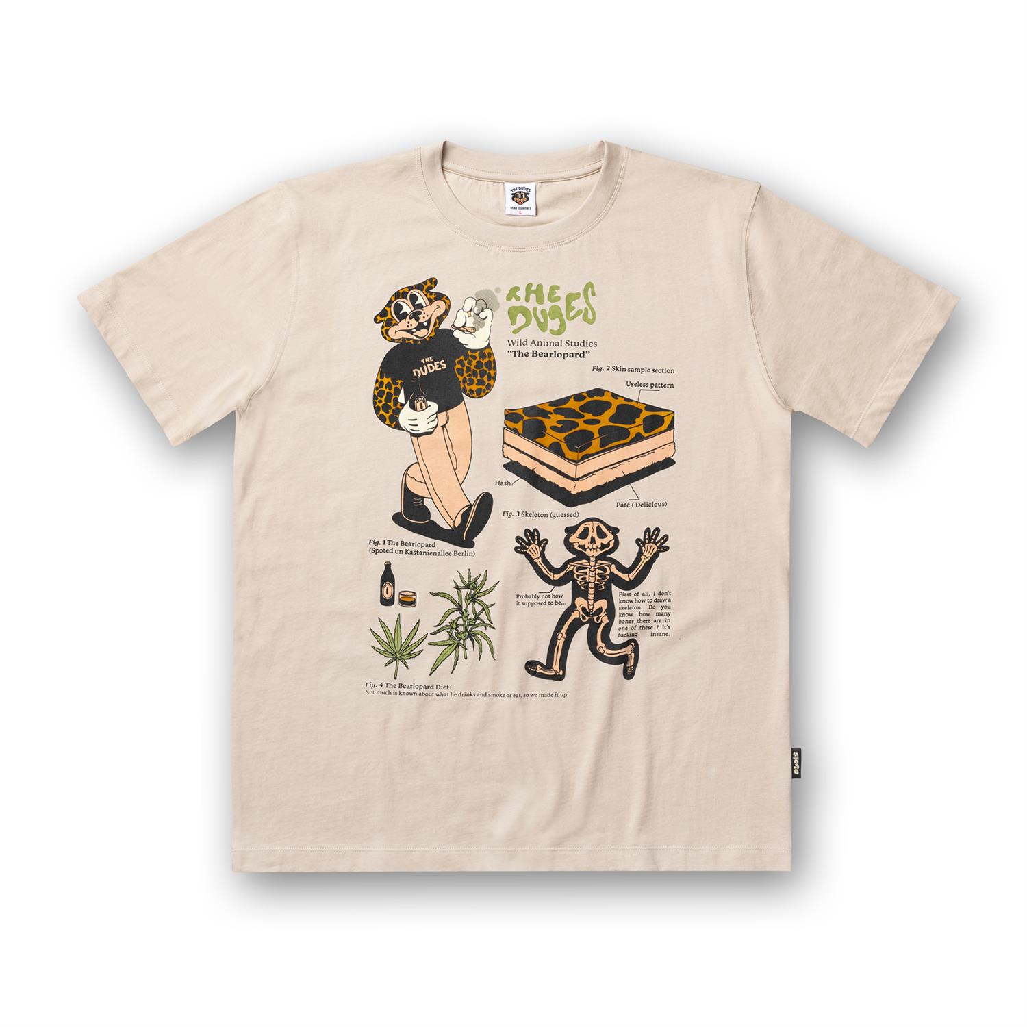 The Dudes Bearlopard T-Shirt - desert dust XS The Dudes Bearlopard T-Shirt - desert dust XXXL