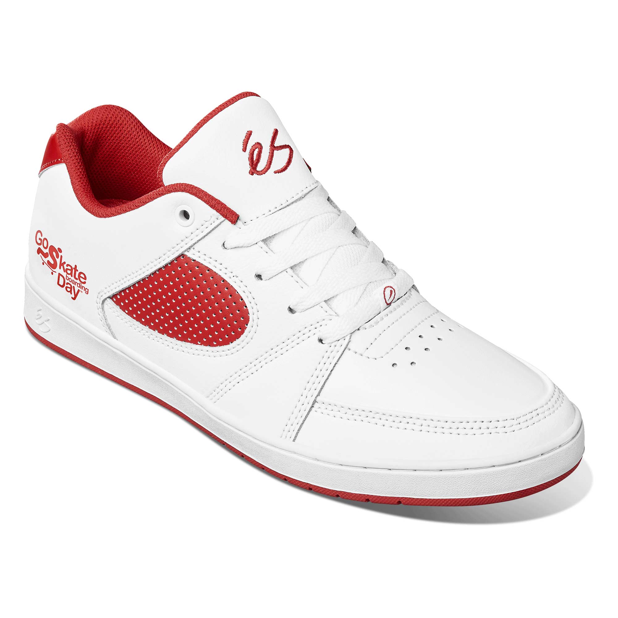 eS SKB Shoe ACCEL SLIM X SKATEBOARDING DAY whi/red, white/red 14
