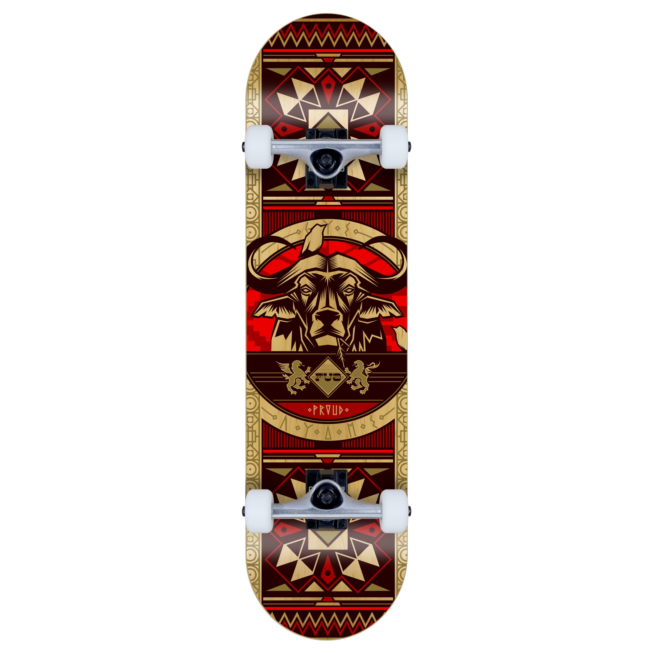 FUA complete set Skateboard Buffalo red 7.75