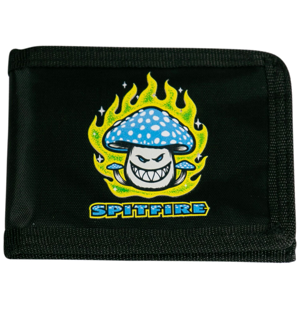 29181003-1 Wallet Spitfire Mushroom Bighead Bi-Fold Black/Yellow