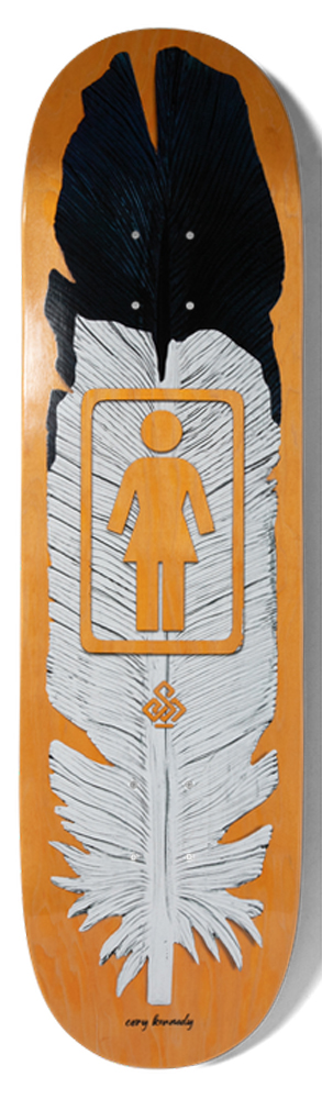 Girl Skateboard Deck Kennedy Siaz Feather 8,375