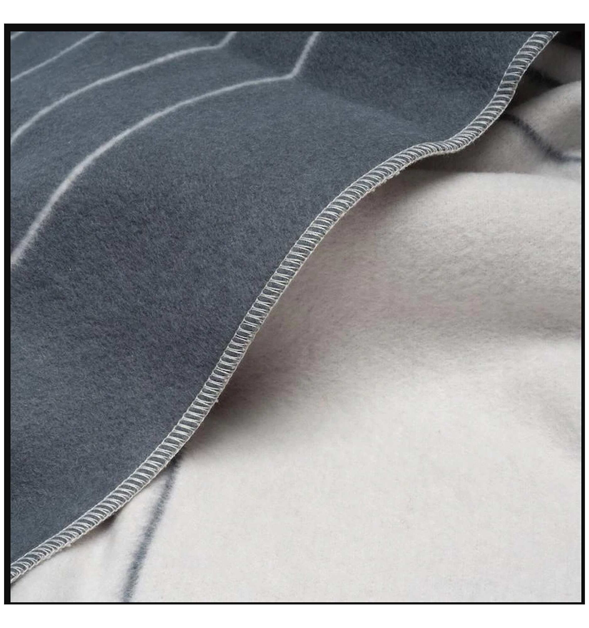 RUMPL Blanket JACQUARD MERINO SOFTWOOL / THROW, pacific - arches