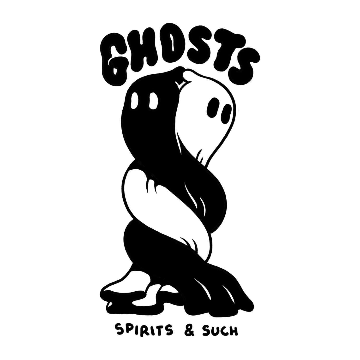The Dudes Ghosts Classic Premium T-Shirt - Off-white XXXL