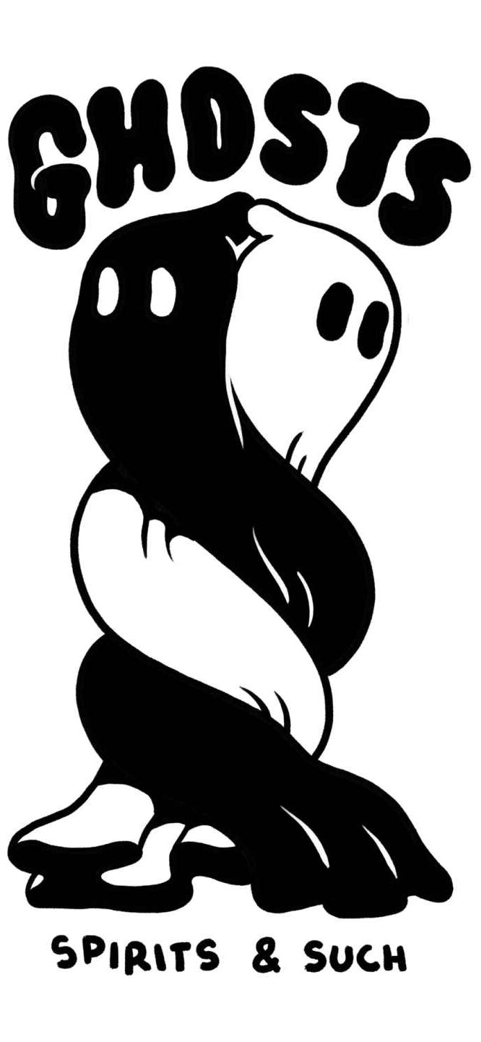 10028929-2 The Dudes Ghosts Classic Premium T-Shirt - Off-white XXXL