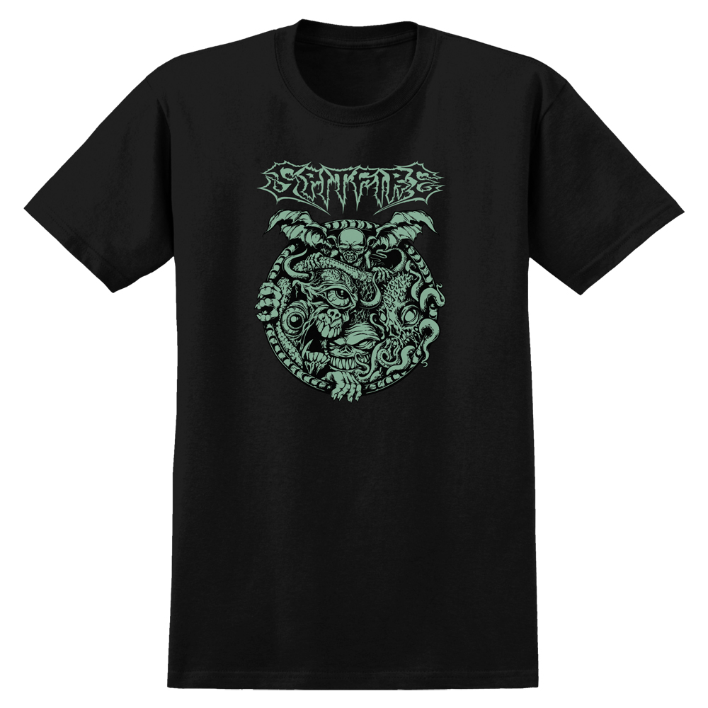 29150015-1 T-Shirt Spitfire Demon Gate Glow Black XL
