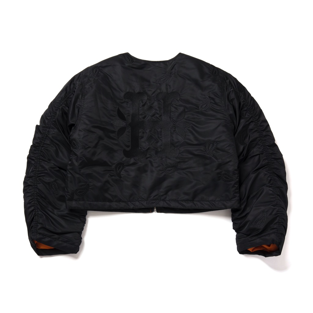 HUF Paisley Satin Bomber - black XS HUF Paisley Satin Bomber - black L
