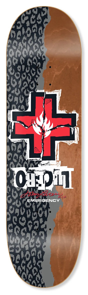 Black-Label Skateboard Deck Lucero Ripped Cross 9,00