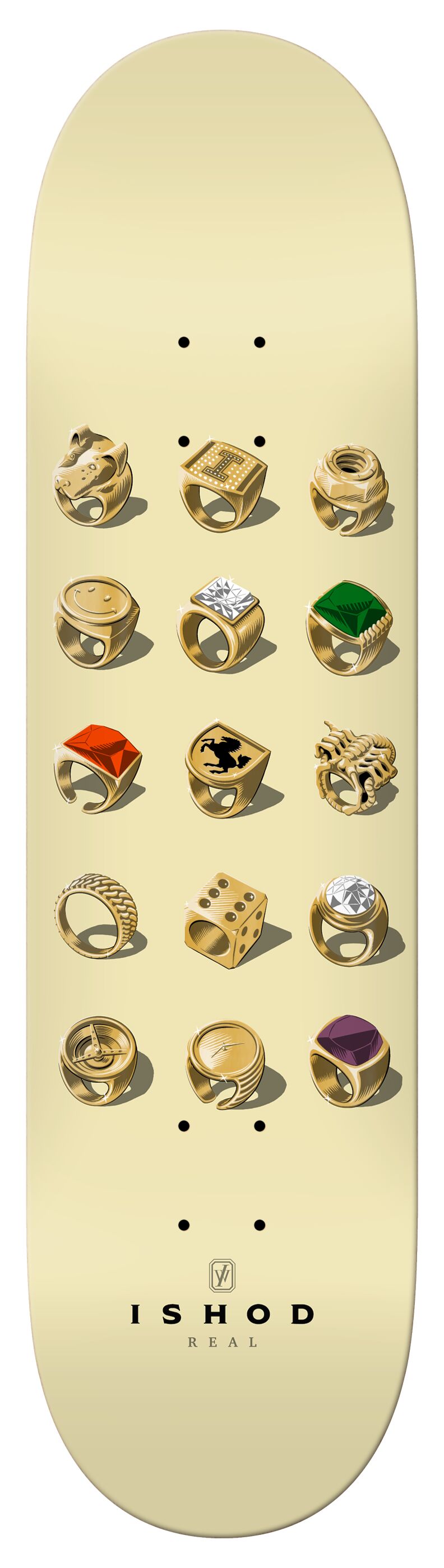 Real Skateboard Deck Ishod Jeweler 8.3 Slick 8,30 Real Skateboard Deck Ishod Jeweler 8.3 Slick 8,30