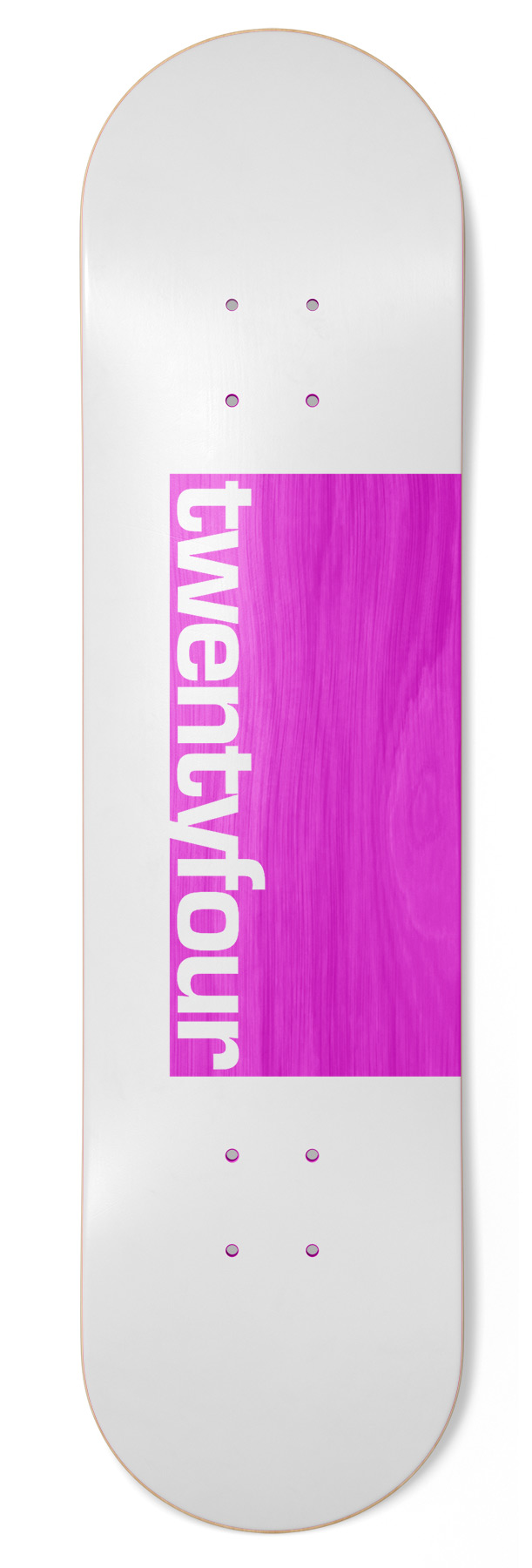 Skateshop24 - twentyfour white Skateboard Deck Skateshop24 - twentyfour white Skateboard Deck 8.75