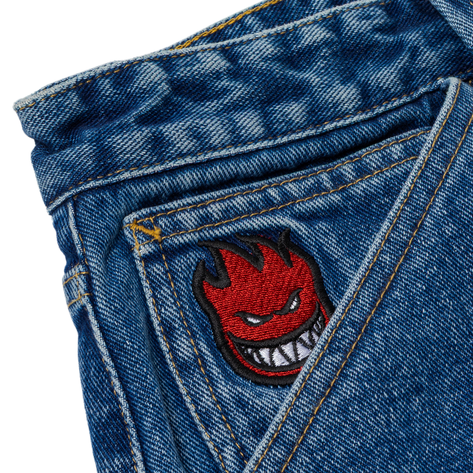 Spitfire Bighead Fill Denim Shorts Stone Blue 30 Spitfire Bighead Fill Denim Shorts Stone Blue 34