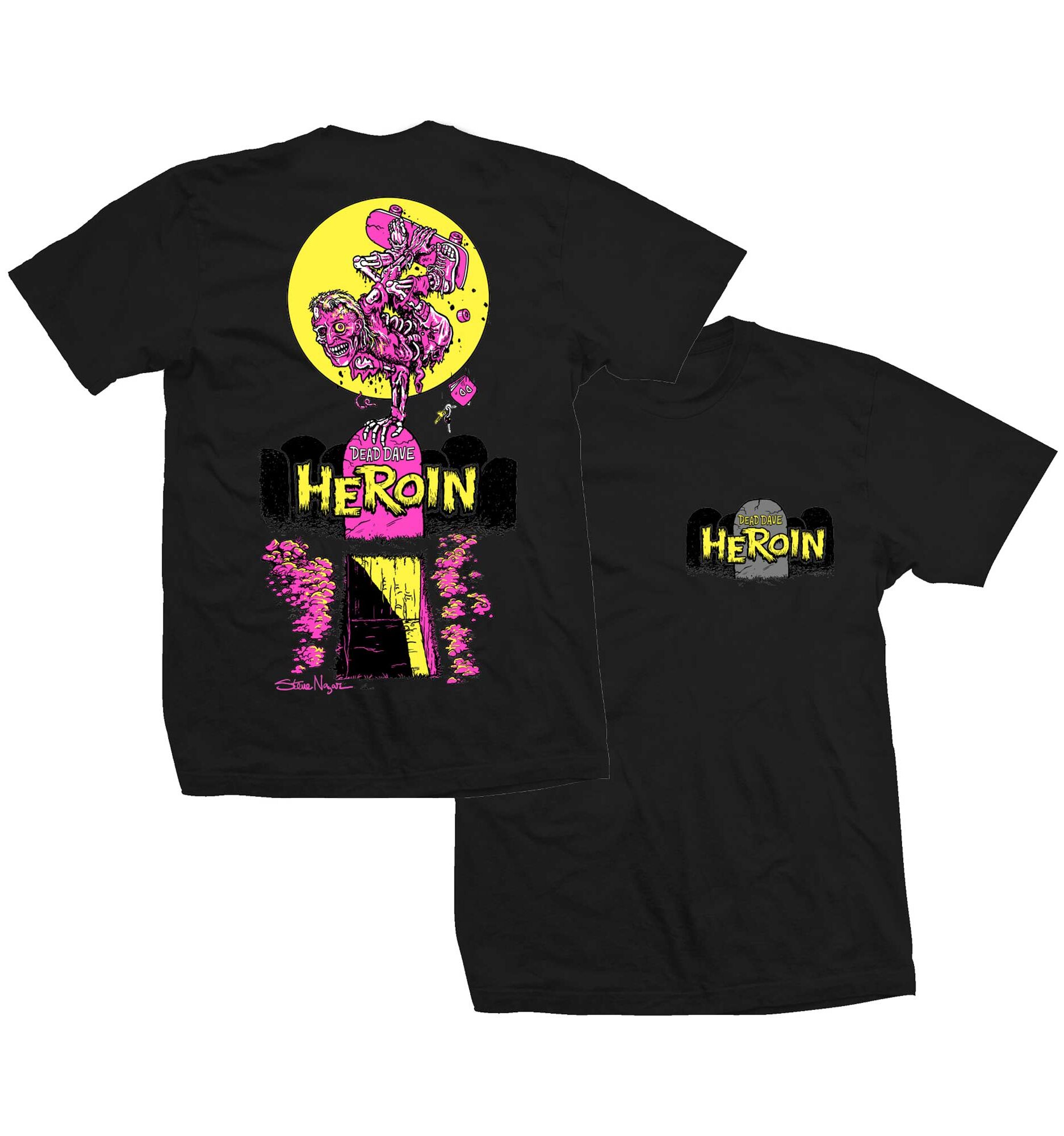 HEROIN T-Shirt ZOMBIE, black M HEROIN T-Shirt ZOMBIE, black XXL