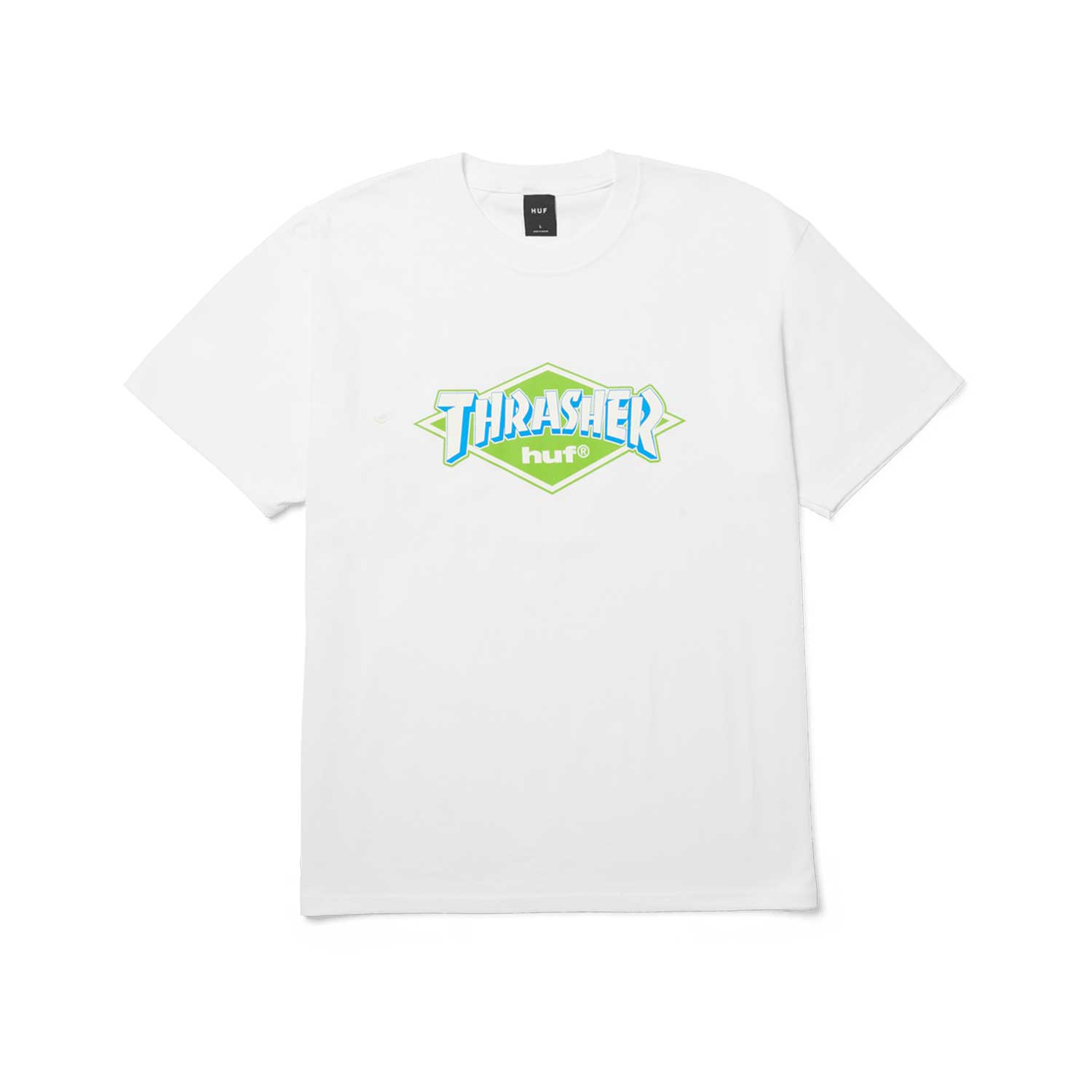 HUF x Thrasher Logo Tee - white HUF x Thrasher Logo Tee - white L