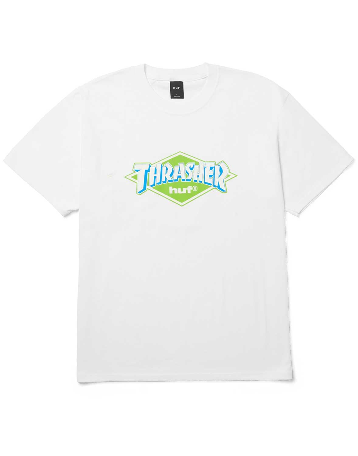 HUF x Thrasher Logo Tee - white HUF x Thrasher Logo Tee - white XXL