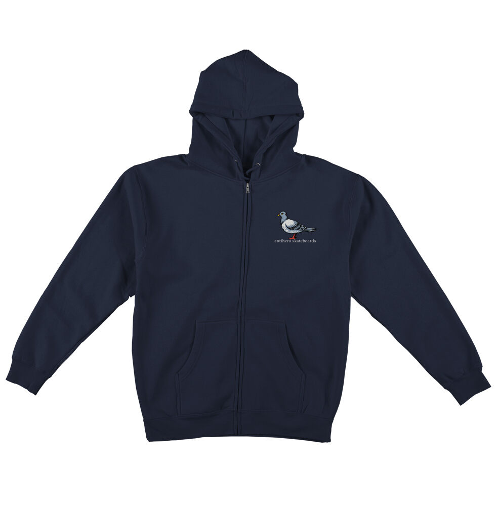 Kapuzenpulli Anti Hero (Zipper) Lil Pigeon - Farbe: Navy - Größe: L