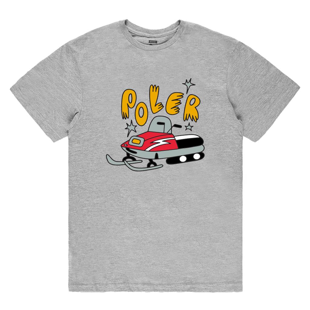 Poler Sleddy T-Shirt - gray heather XXL