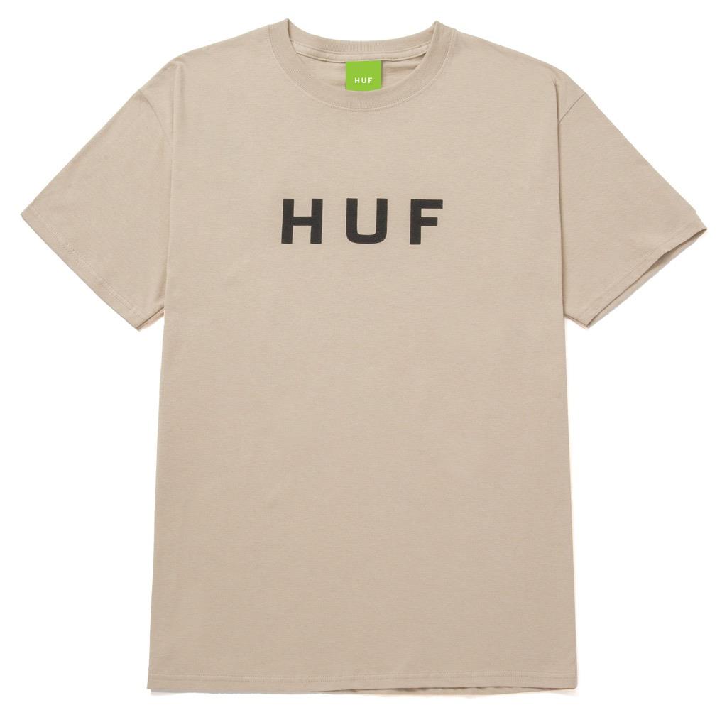 HUF Essentials OG Logo T-Shirt - sand XXL