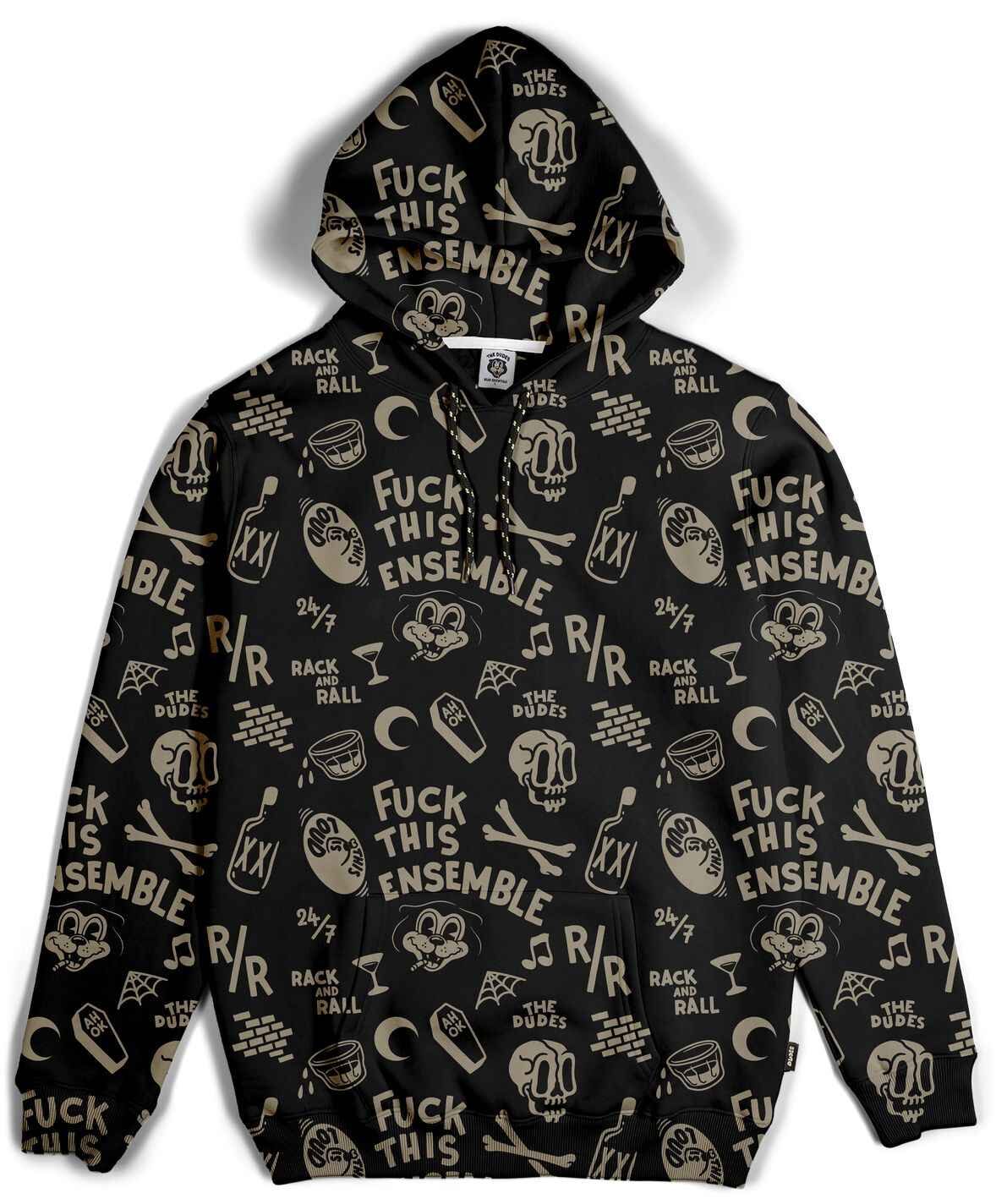 10082662-1 The Dudes Rack and Rall Ensemble Classic Hoody Premium - multicolor XXXL