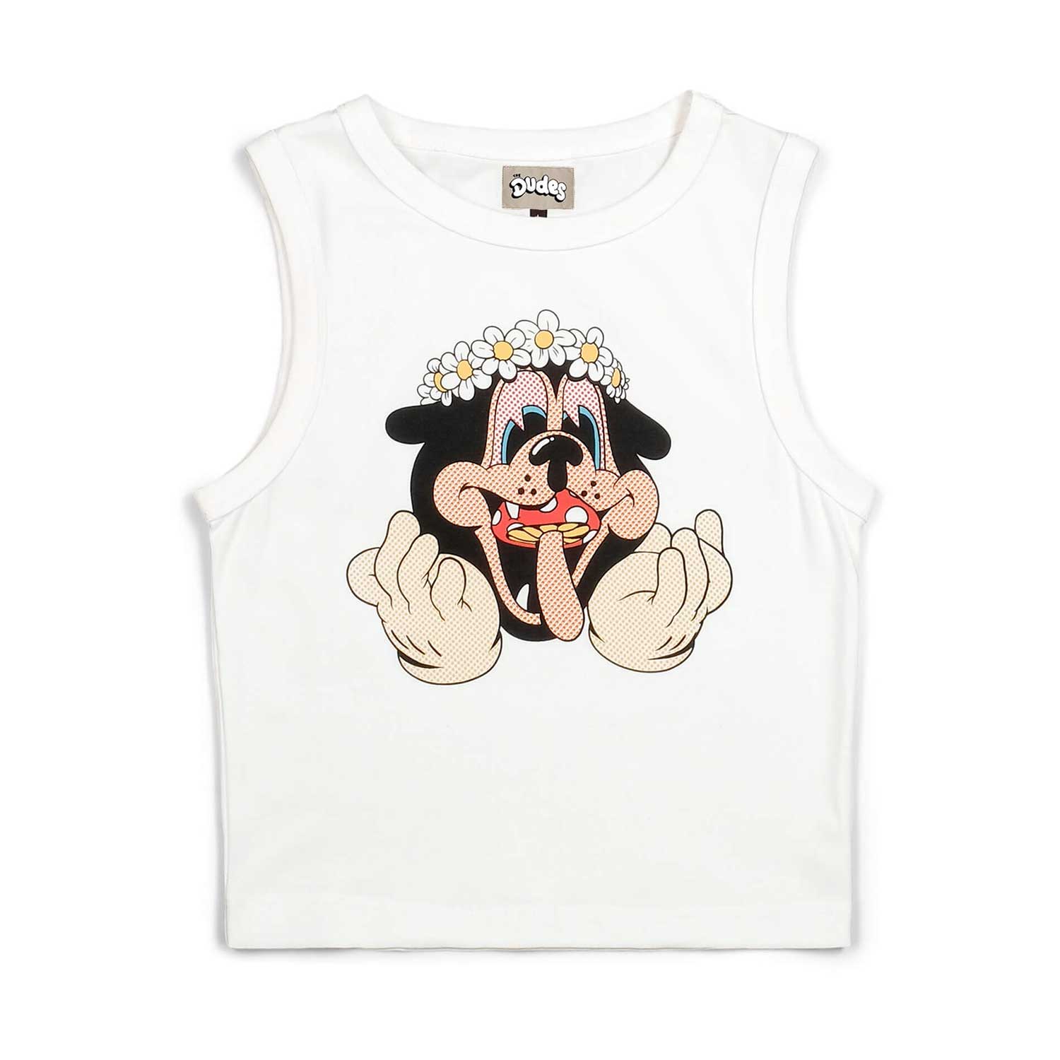 The Dudes Mid Summer Women Tank Top - off-white XXXL