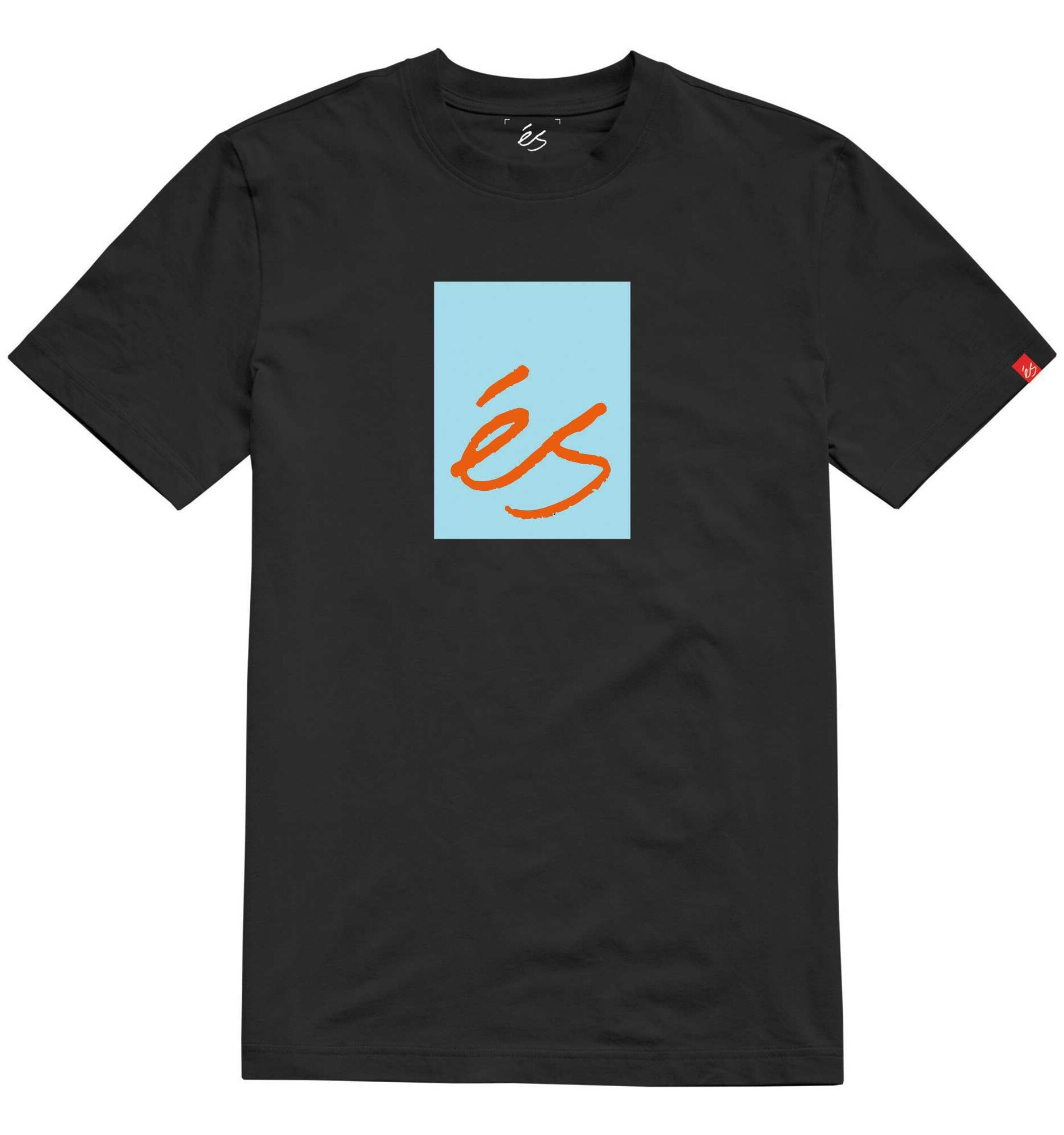 eS SKB T-Shirt MAIN BLOCK 2 (groß hell), black/light blue XXL