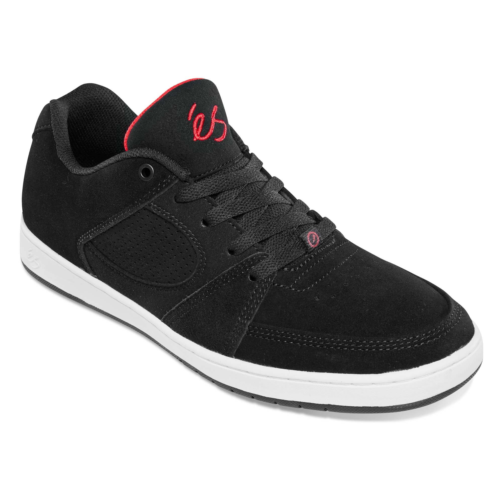 eS SKB Shoe ACCEL SLIM bla/bla/red, black/black/red 7½