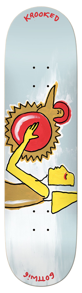 Krooked Skateboard Deck Gottwig RA 8,38 Krooked Skateboard Deck Gottwig RA 8,38