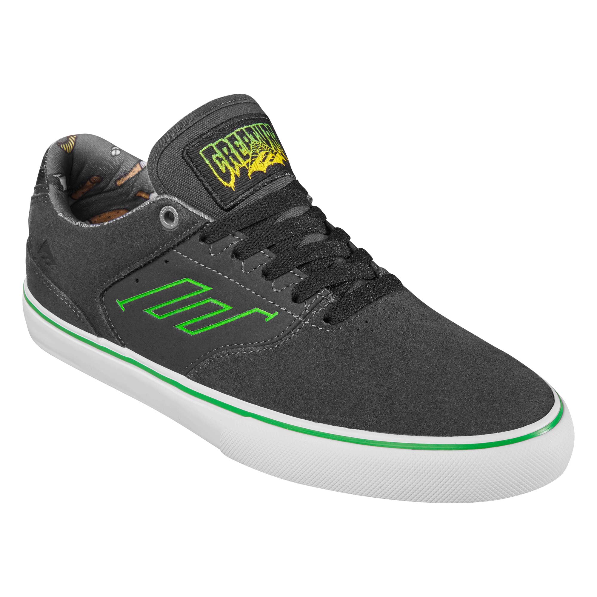EMERICA Shoe THE LOW VULC X CREATURE cha, charcoal 10
