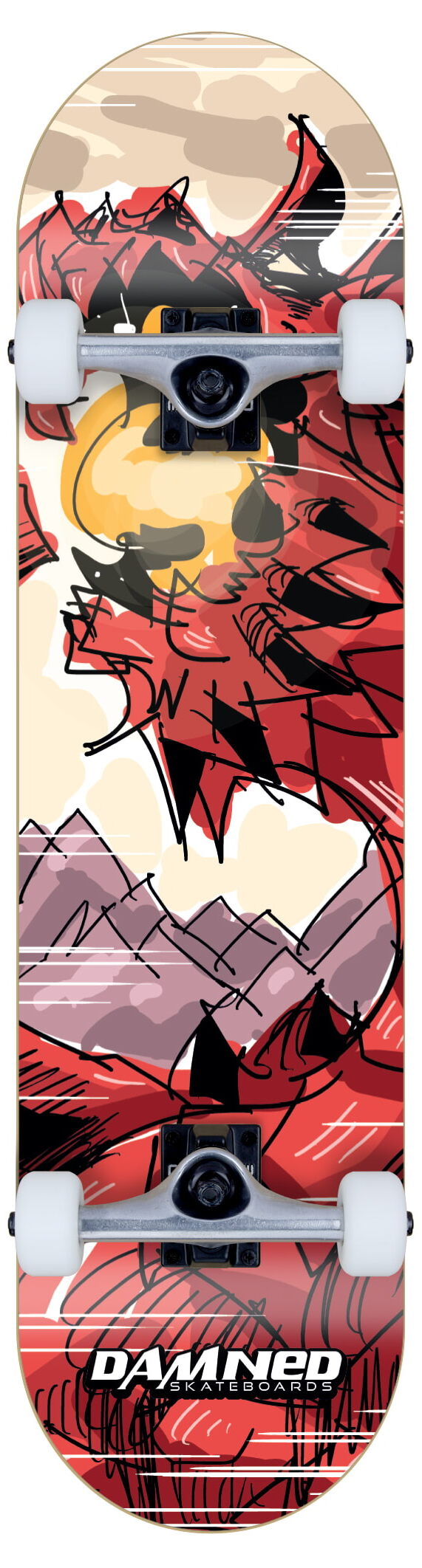 Damned Complete Skateboard DS Draco Terram