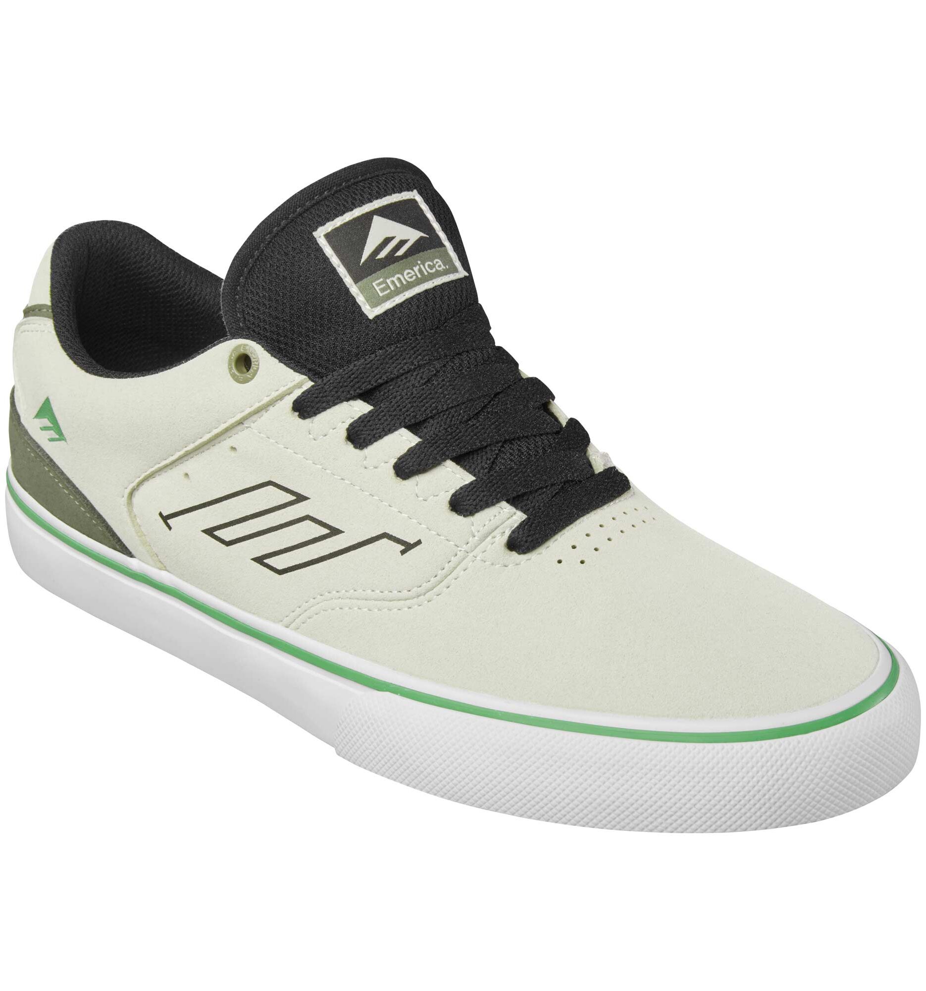 EMERICA Shoe THE LOW VULC tan/gre, tan/green 12