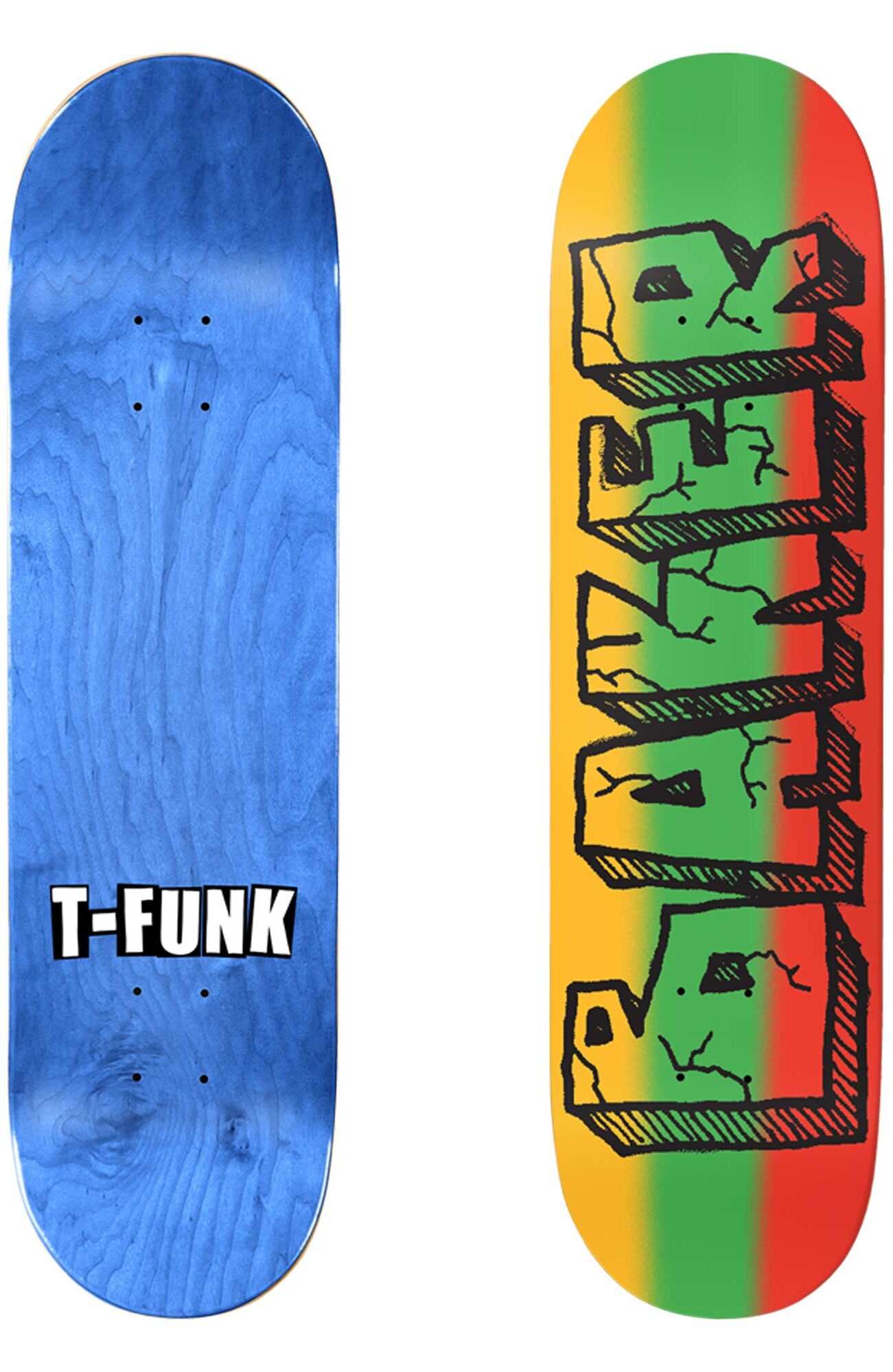 BAKER Deck JAMMYS TF 8.5, yellow/green/red 8.5