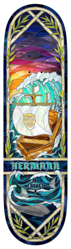 Real Skateboard Deck Stene Cathedral 8,38 Real Skateboard Deck Stene Cathedral 8,38