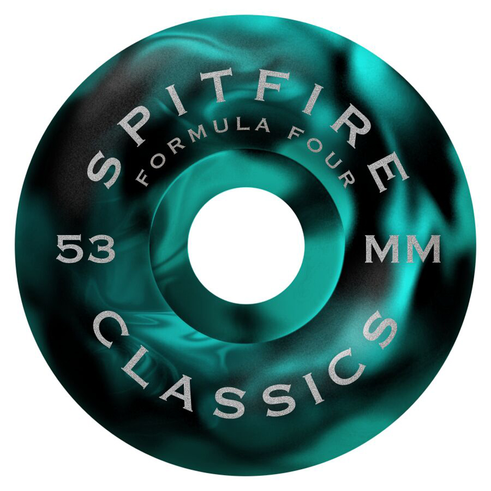 Rolle Spitfire 53mm F4 Floral 99A Teal/Black Swirl Rolle Spitfire 53mm F4 Floral 99A Teal/Black Swirl