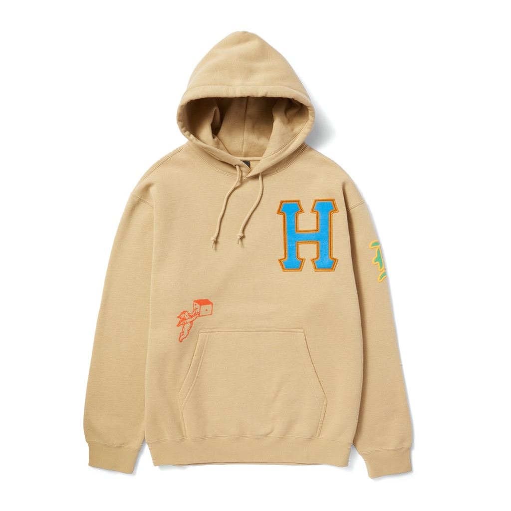HUF Fly Die Hoodie - oatmeal XXL