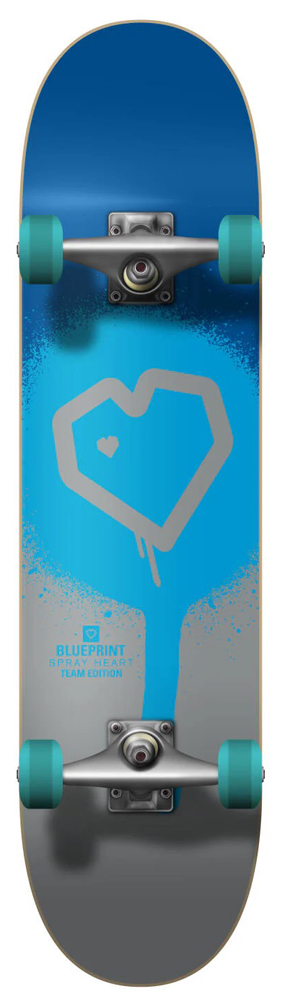 Blueprint Komplettboard SprayHeart Blue/Silver 7,50 Blueprint Komplettboard SprayHeart Blue/Silver 7,50