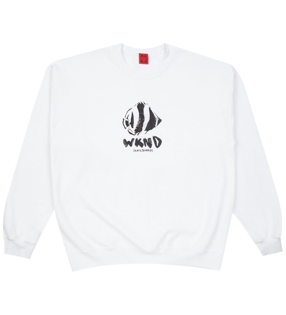 WKND Puffy Fish Pullover - white WKND Puffy Fish Pullover - white XXL
