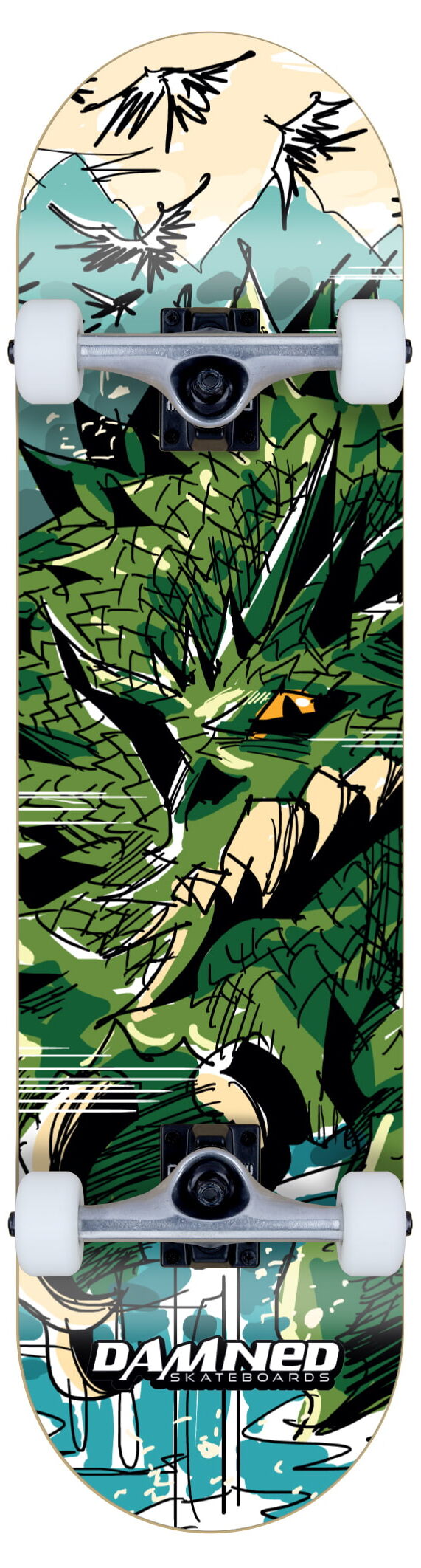 Damned Complete Skateboard DS Draco Ventum Damned Complete Skateboard DS Draco Ventum