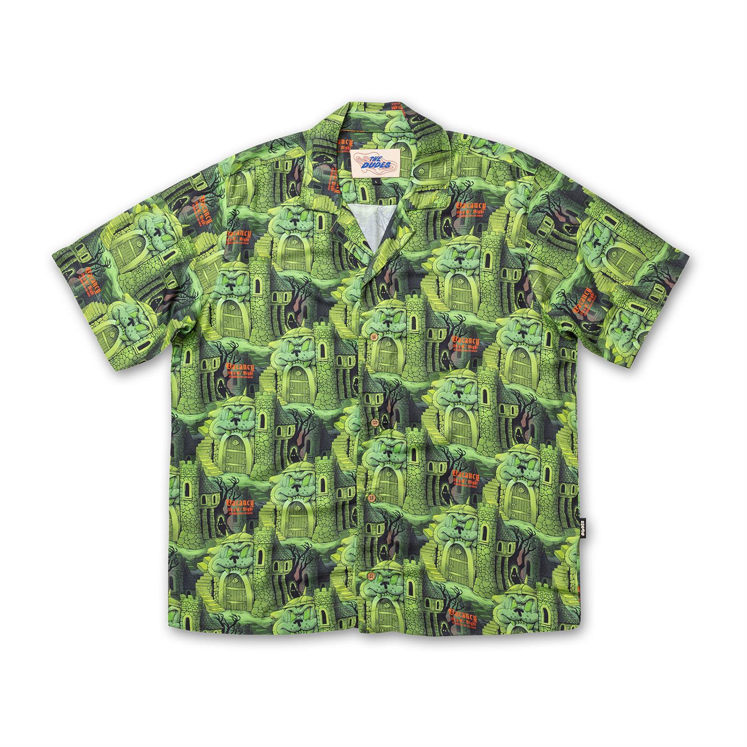 The Dudes Citadelic Green Hawaiian Shirt - Multicolor XS The Dudes Citadelic Green Hawaiian Shirt - Multicolor XXXL