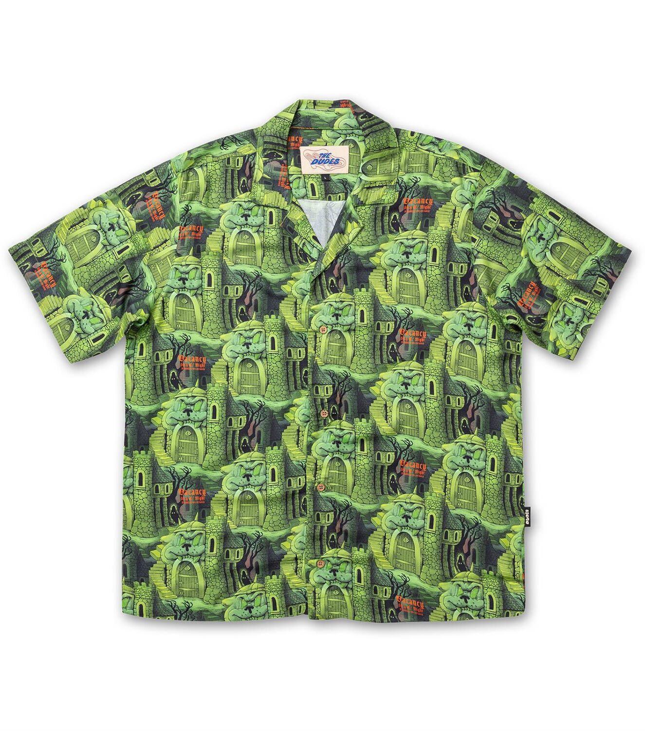 The Dudes Citadelic Green Hawaiian Shirt - Multicolor XS The Dudes Citadelic Green Hawaiian Shirt - Multicolor XXXL