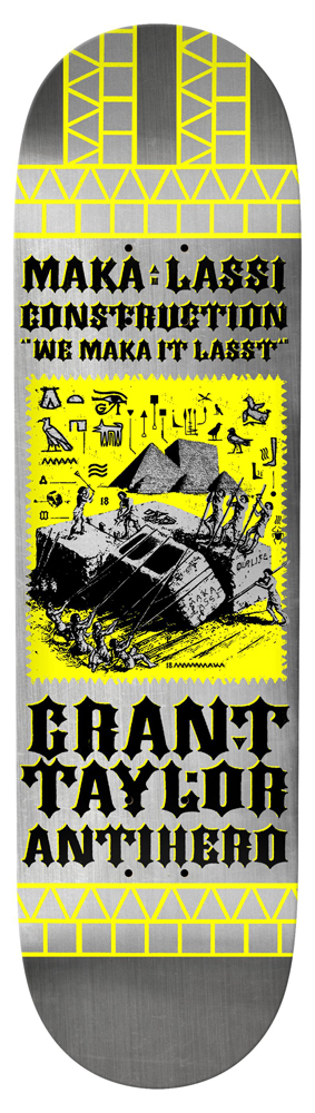 Anti Hero Skateboard Deck Taylor Makalassi Construction DBX 8,50