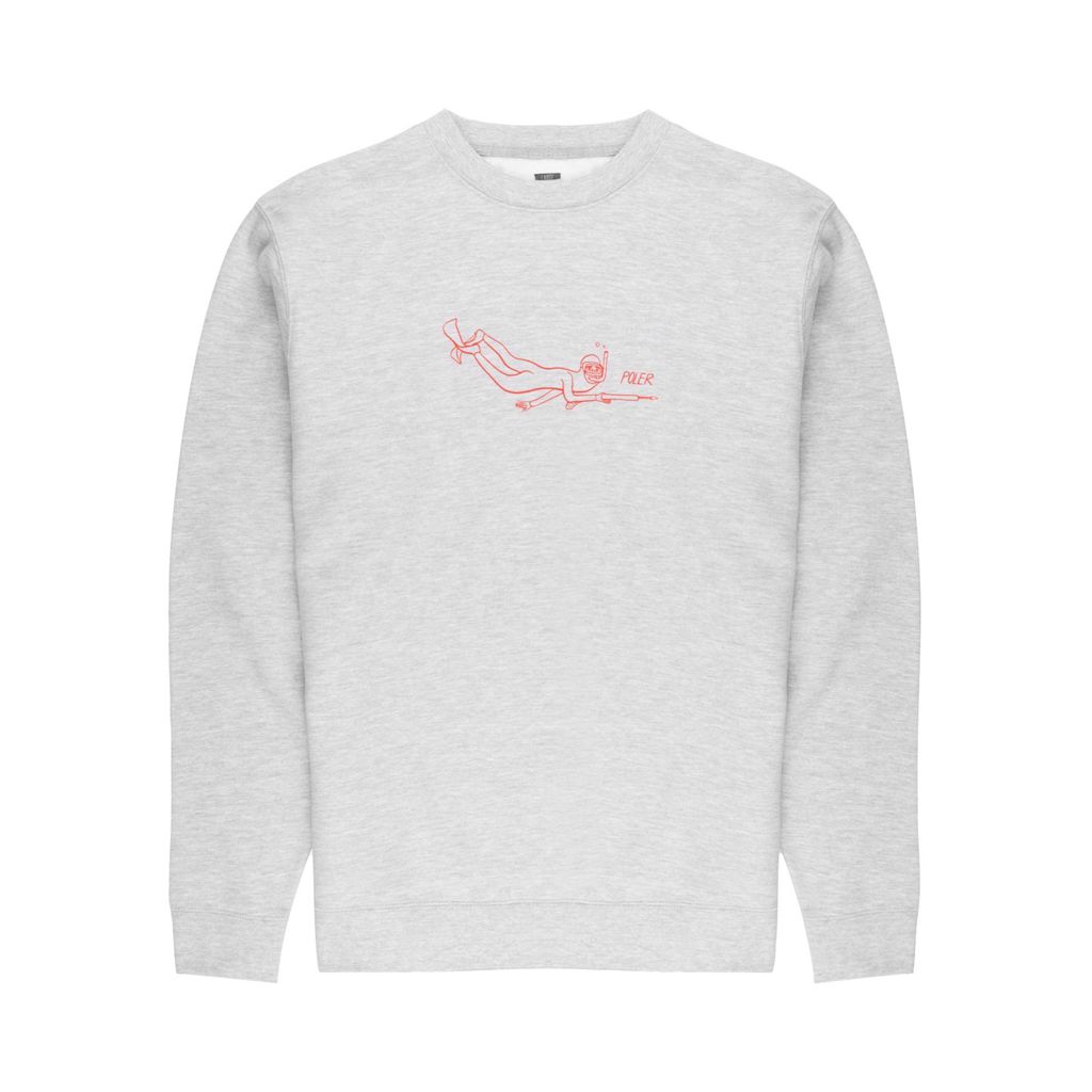 Poler Scuba Steve Pullover - grey heather Poler Scuba Steve Pullover grey heather XXL