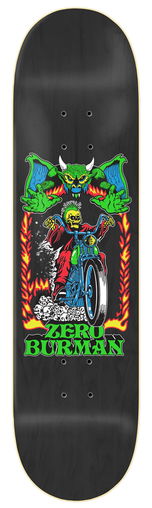 Zero Skateboard Deck Burman Hell Ride 8,25 Zero Skateboard Deck Burman Hell Ride 8,25